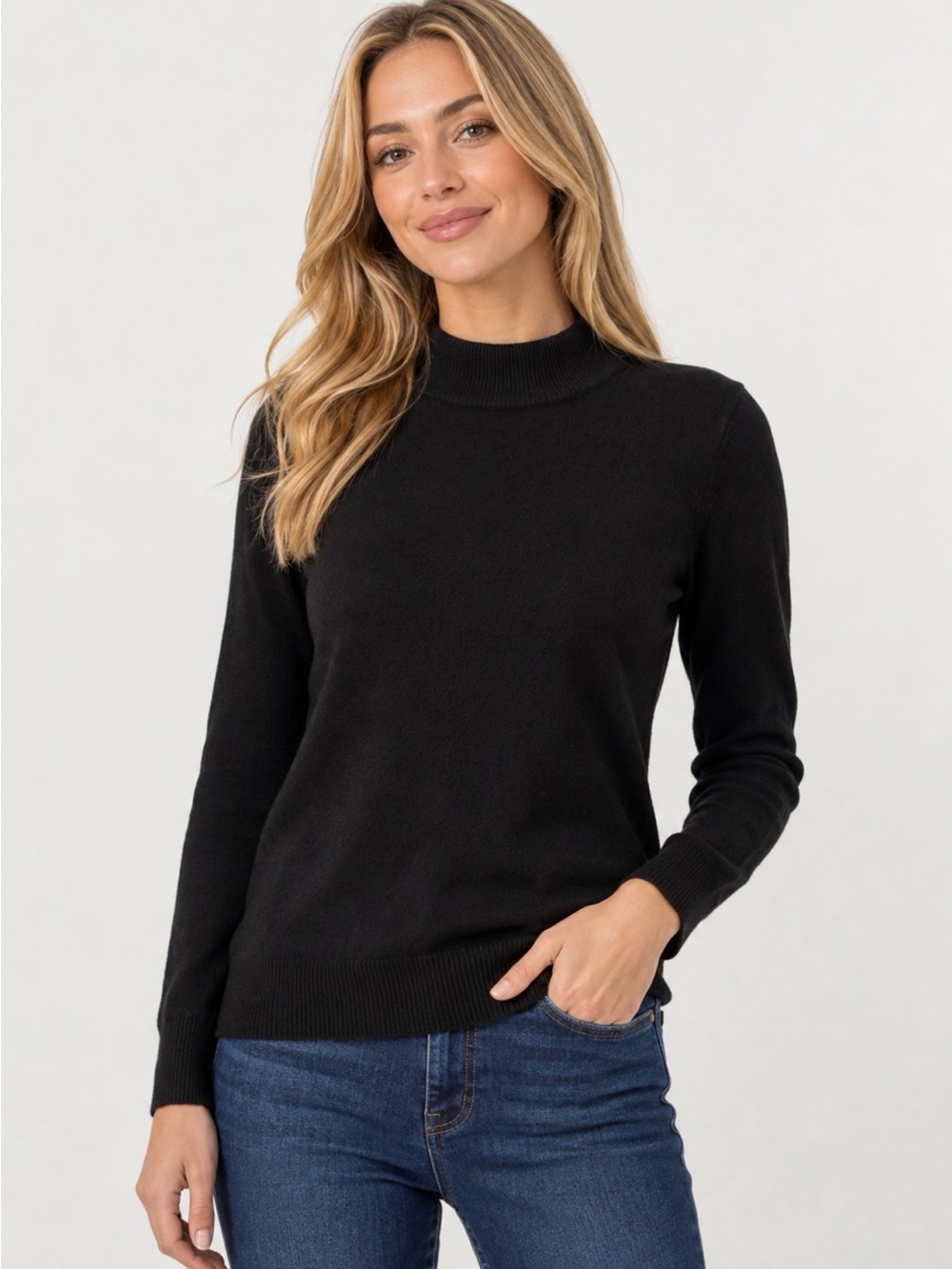 J. Crew Factory Black Cashmere Sweater S